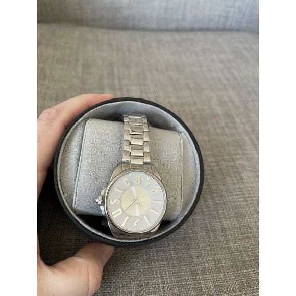 NWT Just Cavalli Silver Toned Watch JC1L008M0065 main image 5